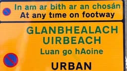 First ever Irish-English road signs installed in Northern Ireland