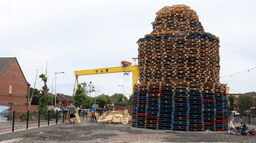 Man killed after fall from 12th of July bonfire in Belfast