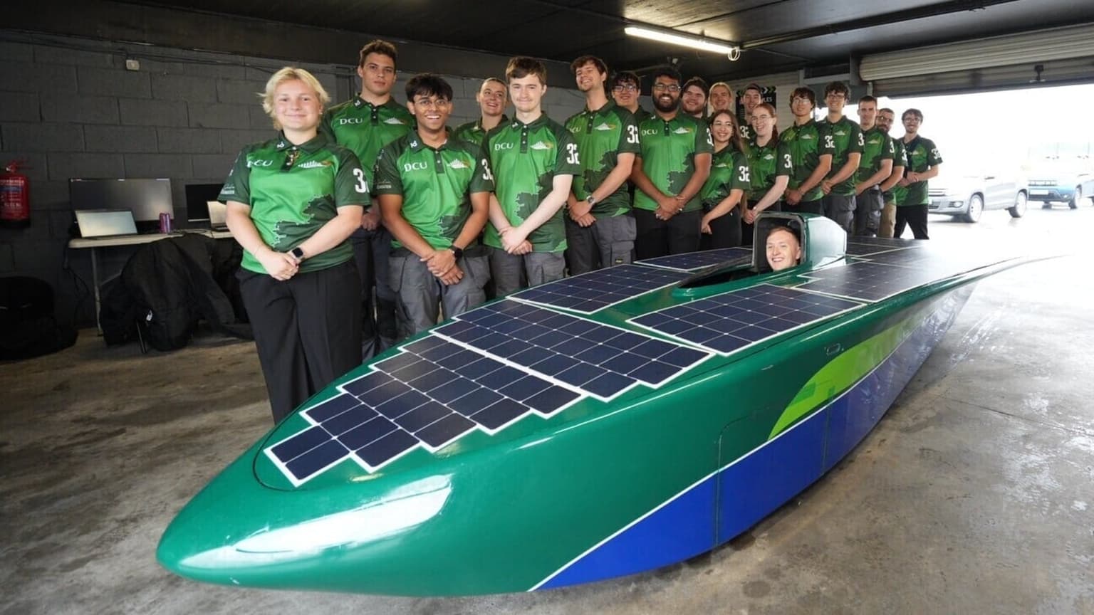 DCU students unveil Ireland’s first solar racing car