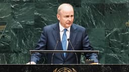 “An affront to all that is decent,” Taoiseach takes aim at Israel at the UN.