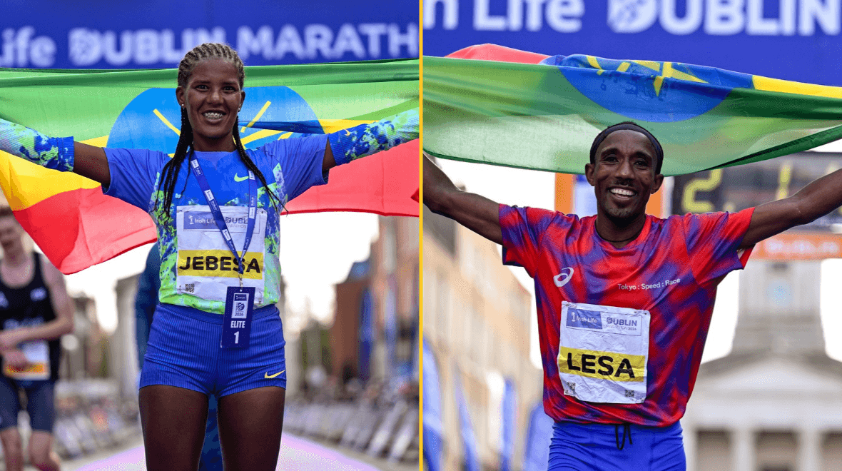 Victory for Ethiopian athletes in both men and women’s titles at Dublin Marathon