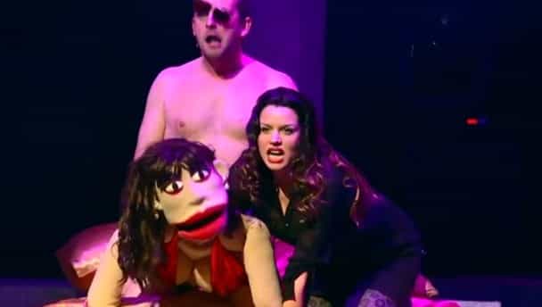 Video: Caroline Morahan likes some dirty talk in Anglo: The Musical, back by popular demand for another run Video: Caroline Morahan likes some dirty talk in Anglo: The Musical, back by popular demand for another run