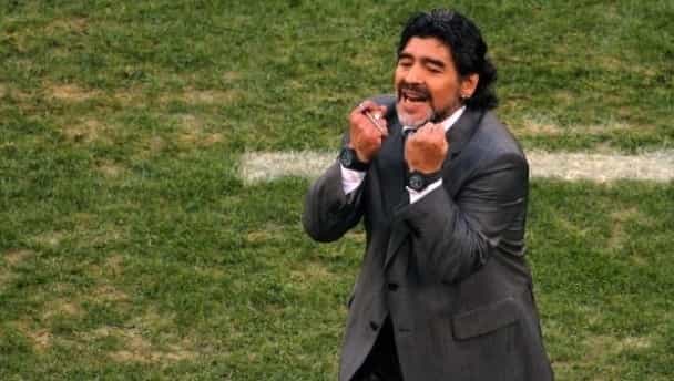 Maradona planning tactics for his newborn son, Messi junior and Aguero junior. Maradona planning tactics for his newborn son, Messi junior and Aguero junior.