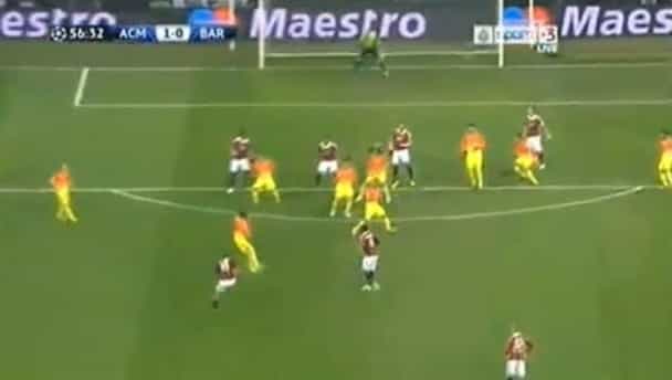 Video: AC Milan pull ahead against Barça with a slight suspicion of handball Video: AC Milan pull ahead against Barça with a slight suspicion of handball