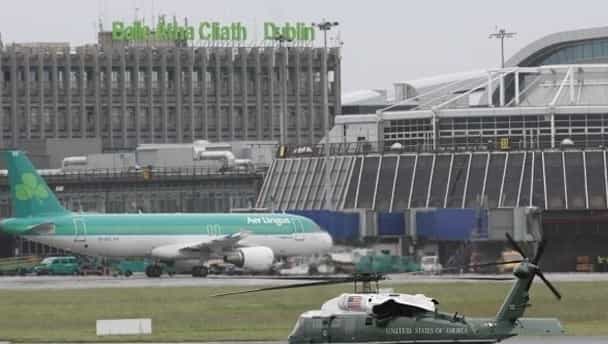 A brilliant optical illusion suggesting impending disaster at Dublin Airport yesterday A brilliant optical illusion suggesting impending disaster at Dublin Airport yesterday
