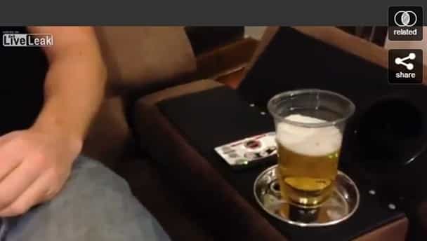 Video: The beer seat – watch any game in style, but without taking the pi** Video: The beer seat – watch any game in style, but without taking the pi**