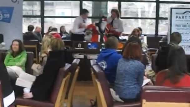Video: Bad Santa gets thrown out of NUI Galway Video: Bad Santa gets thrown out of NUI Galway