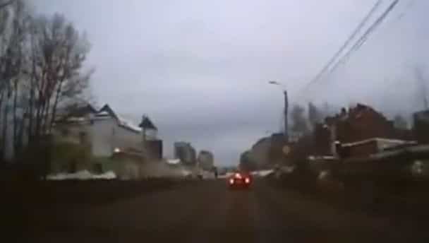 Video: Car crashes and takes off like a plane Video: Car crashes and takes off like a plane
