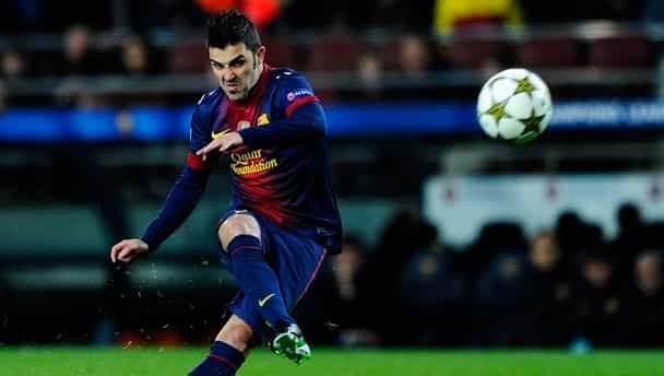 Barca edge ahead of tie with another sublime goal, this time David Villa Barca edge ahead of tie with another sublime goal, this time David Villa