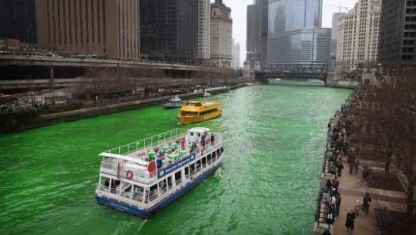 Chicago river goes green for Paddy’s Day Chicago river goes green for Paddy’s Day