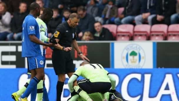 Video: How was this not a red? Shocking challenge by Wigan’s Callum McManaman Video: How was this not a red? Shocking challenge by Wigan’s Callum McManaman