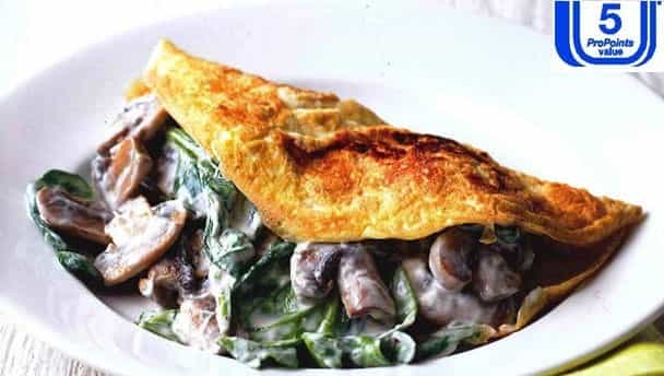 Recipe of the week: Mushroom and spinach omlette Recipe of the week: Mushroom and spinach omlette