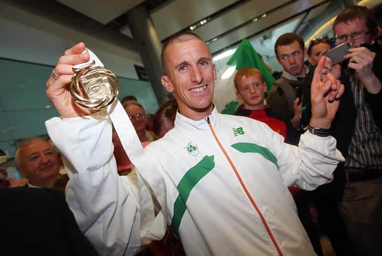 Picture: Touching moment as Rob Heffernan returns home to celebrate his gold medal with his family Picture: Touching moment as Rob Heffernan returns home to celebrate his gold medal with his family
