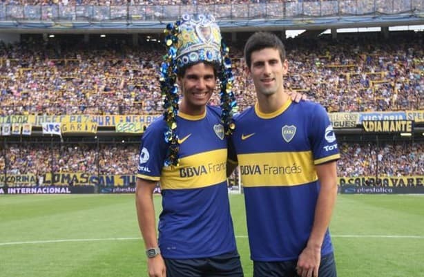 Video: Rafael Nadal and Novak Djokovic have a penalty shootout at the home of Boca Juniors Video: Rafael Nadal and Novak Djokovic have a penalty shootout at the home of Boca Juniors