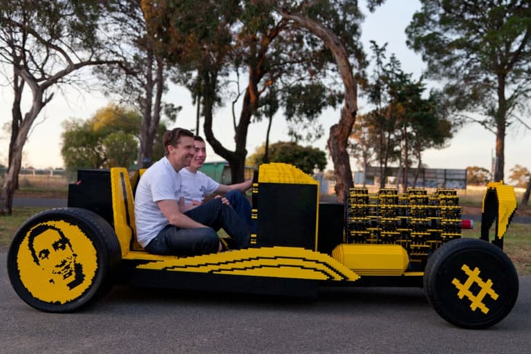 Video: Aussie bloke creates full-sized car and working engine using Lego Video: Aussie bloke creates full-sized car and working engine using Lego
