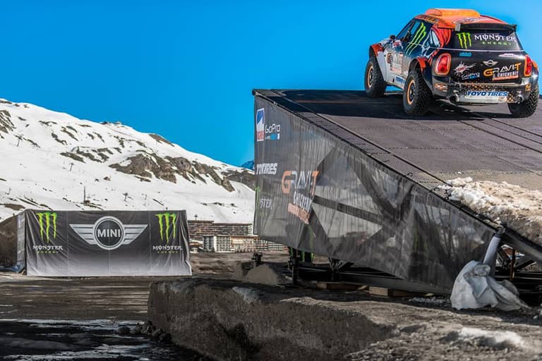 Video: Watch as a world record long jump attempt in a Mini Countryman goes horribly wrong Video: Watch as a world record long jump attempt in a Mini Countryman goes horribly wrong