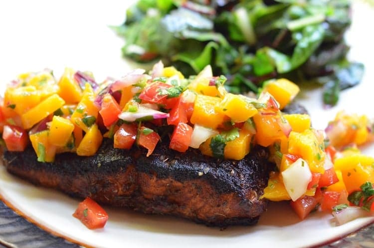 The Oat Meal: Paleo salmon with mango salsa The Oat Meal: Paleo salmon with mango salsa