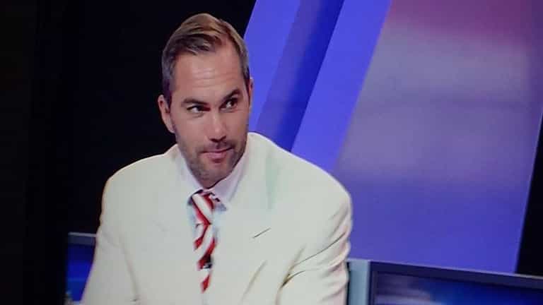 Pic of the day: Jason McAteer wears famous 1996 Cup Final suit on FA Cup punditry duties Pic of the day: Jason McAteer wears famous 1996 Cup Final suit on FA Cup punditry duties