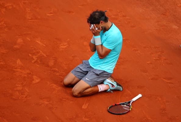 Pics: Rafael Nadal was emotional after winning his 9th French Open title today Pics: Rafael Nadal was emotional after winning his 9th French Open title today