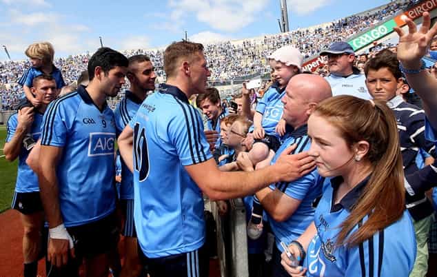 Video: Dublin players take time to celebrate Leinster win with ill, five-year-old super fan Video: Dublin players take time to celebrate Leinster win with ill, five-year-old super fan