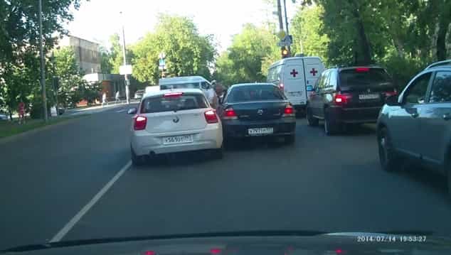 Video: Shocking dashcam footage shows one man drive over another during road rage incident Video: Shocking dashcam footage shows one man drive over another during road rage incident