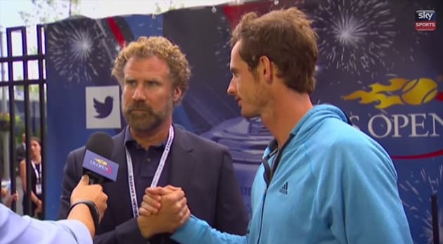 Video: Will Ferrell pulls up Andy Murray about his style choices at the U.S Open Video: Will Ferrell pulls up Andy Murray about his style choices at the U.S Open