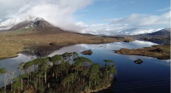 WATCH: Stunning drone footage of Connemara following recent snowfall WATCH: Stunning drone footage of Connemara following recent snowfall