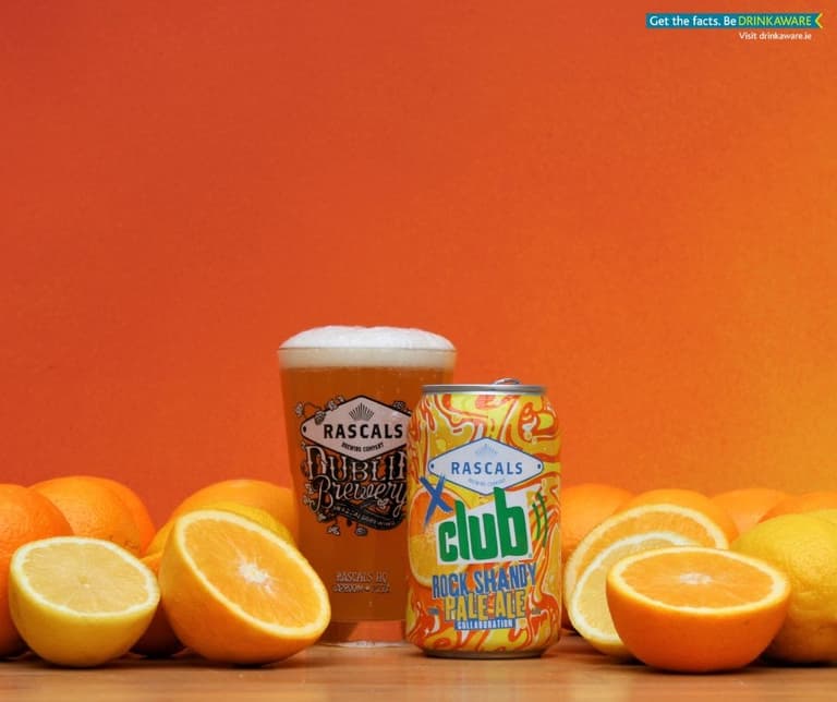 Irish brewing company teams up with Club Orange to create a Rock Shandy Pale Ale Irish brewing company teams up with Club Orange to create a Rock Shandy Pale Ale