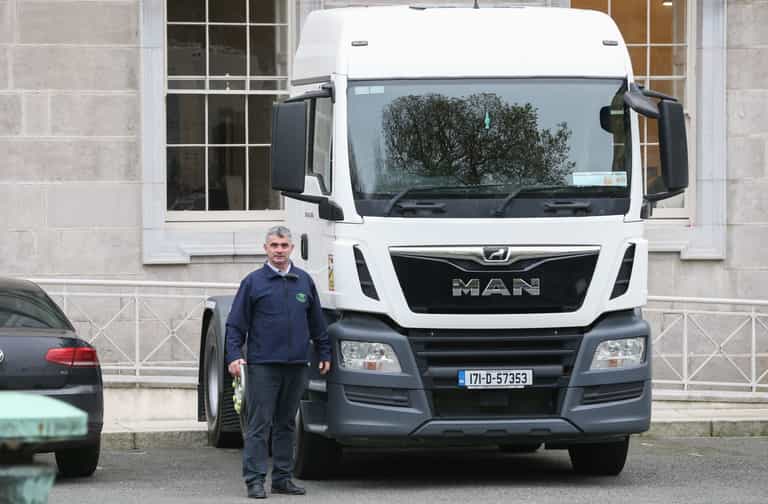 Trucker protest in Dublin set to significantly impact traffic for morning commuters Trucker protest in Dublin set to significantly impact traffic for morning commuters