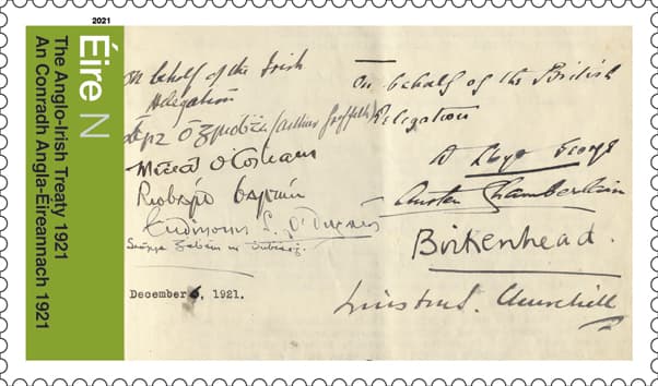 An Post has created two new stamps to commemorate 100 years since the Treaty An Post has created two new stamps to commemorate 100 years since the Treaty