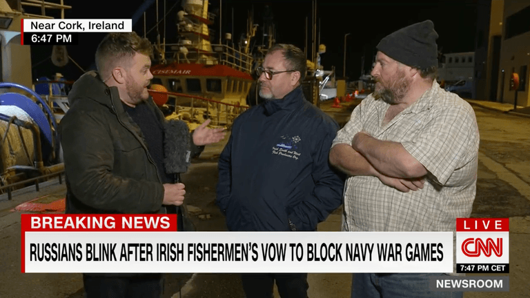 “Fisherman diplomacy works”: Irish fishers appear on CNN to celebrate Russian ruling “Fisherman diplomacy works”: Irish fishers appear on CNN to celebrate Russian ruling