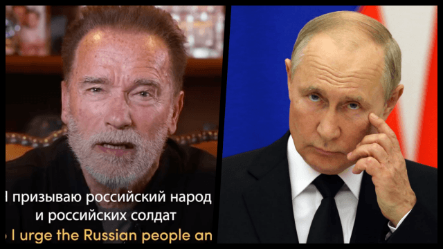 WATCH: Arnold Schwarzenegger hits Russia with hard truths in powerful speech WATCH: Arnold Schwarzenegger hits Russia with hard truths in powerful speech