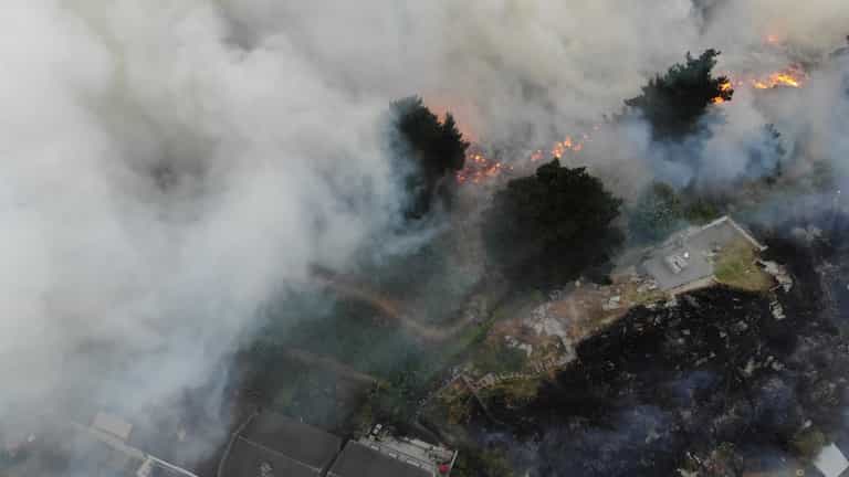 Two firefighters injured while battling blaze in Dublin Two firefighters injured while battling blaze in Dublin