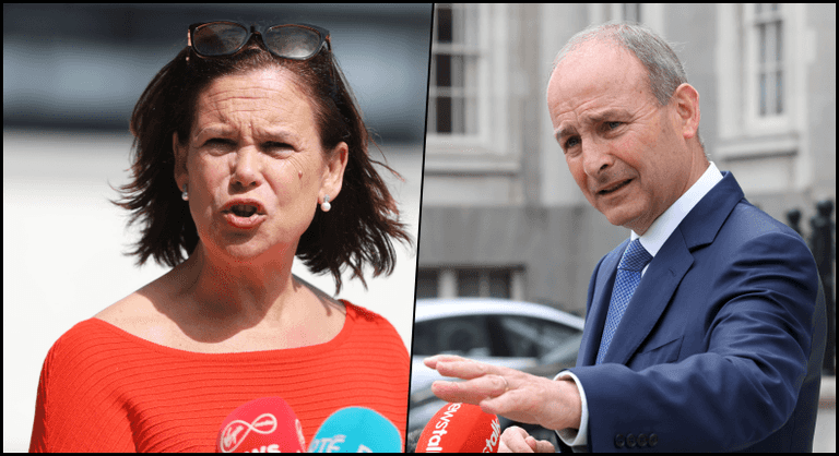 Mary Lou McDonald confirms Sinn Féin will table no-confidence motion in the government Mary Lou McDonald confirms Sinn Féin will table no-confidence motion in the government