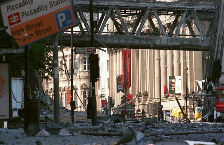 Man arrested in connection with 1996 Manchester bombing by the IRA Man arrested in connection with 1996 Manchester bombing by the IRA