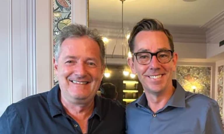 Piers Morgan posts cryptic message while pictured with Ryan Tubridy Piers Morgan posts cryptic message while pictured with Ryan Tubridy