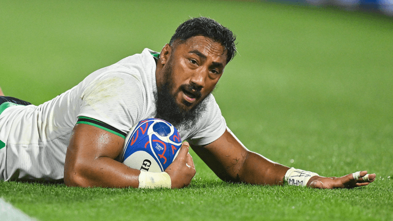 ‘He could be player of the tournament at this rate’- Bundee Aki shines as Ireland smash Tonga ‘He could be player of the tournament at this rate’- Bundee Aki shines as Ireland smash Tonga