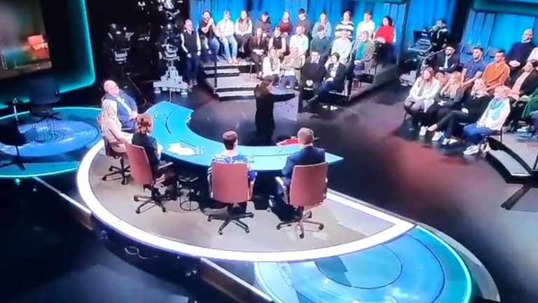 RTÉ Upfront show interrupted by pro-Palestine protesters RTÉ Upfront show interrupted by pro-Palestine protesters