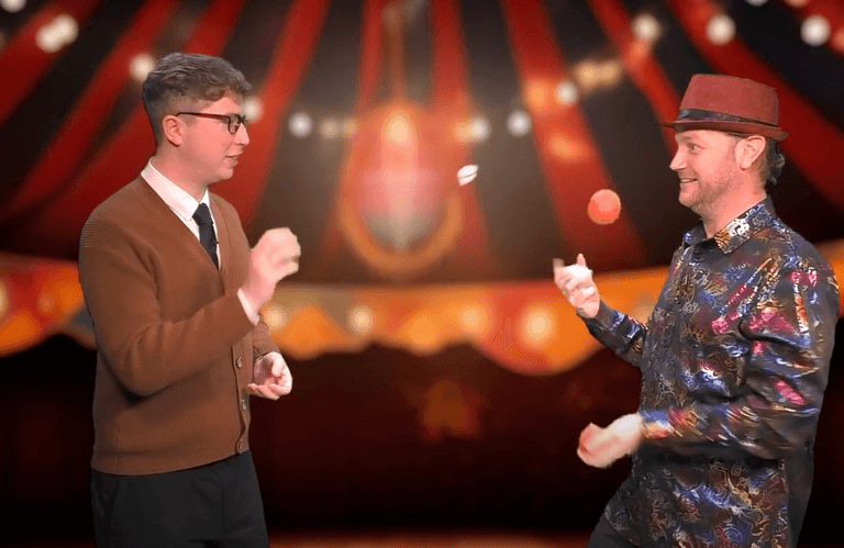 WATCH: Michael Fry meets juggler Stephen McGinley WATCH: Michael Fry meets juggler Stephen McGinley