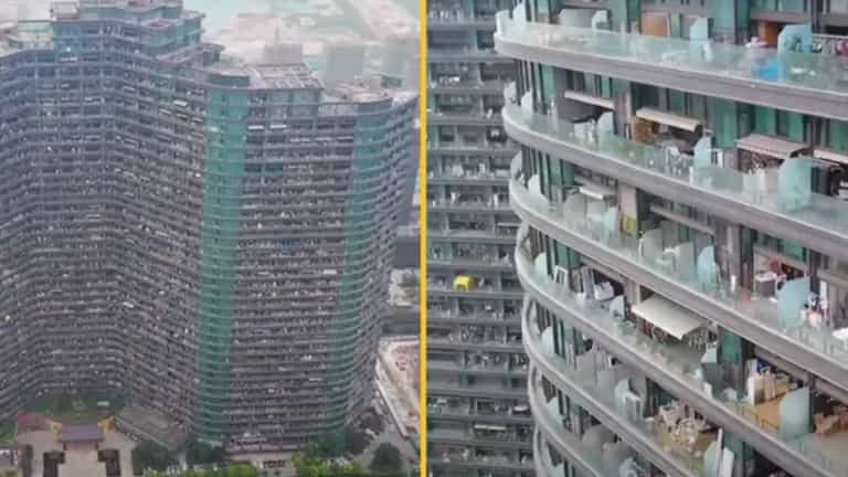 Inside the ‘eerie’ block of apartments where around 20,000 live in one building Inside the ‘eerie’ block of apartments where around 20,000 live in one building
