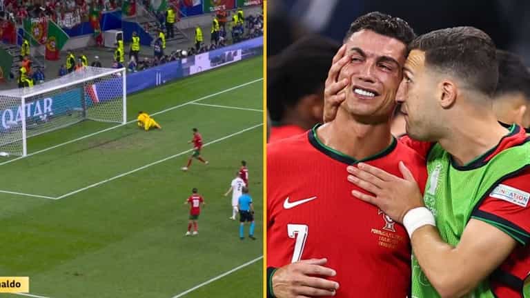 Fans think someone is ‘getting sacked’ for BBC graphic shown after Cristiano Ronaldo’s penalty miss Fans think someone is ‘getting sacked’ for BBC graphic shown after Cristiano Ronaldo’s penalty miss