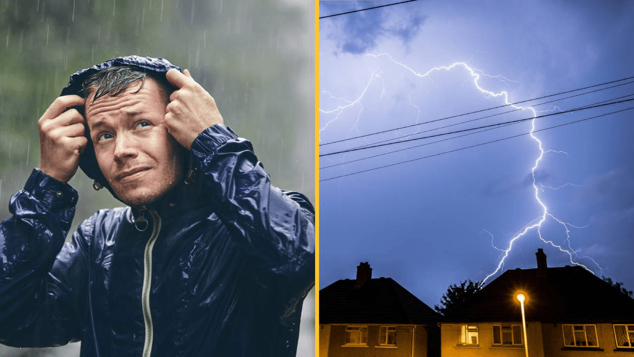Rain warning issued for 18 Irish counties as thundery downpours possible