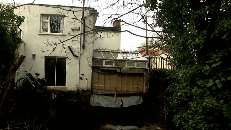 Calls for emergency works to be carried out after property collapses into River Camac Calls for emergency works to be carried out after property collapses into River Camac