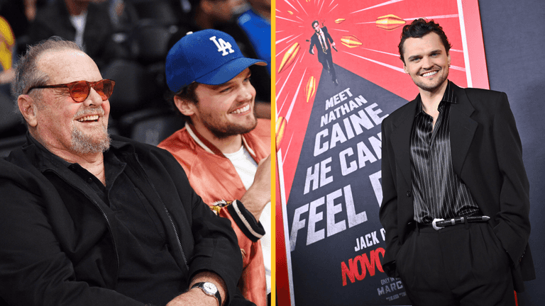 Jack Nicholson had his first beer with his son in Ireland Jack Nicholson had his first beer with his son in Ireland