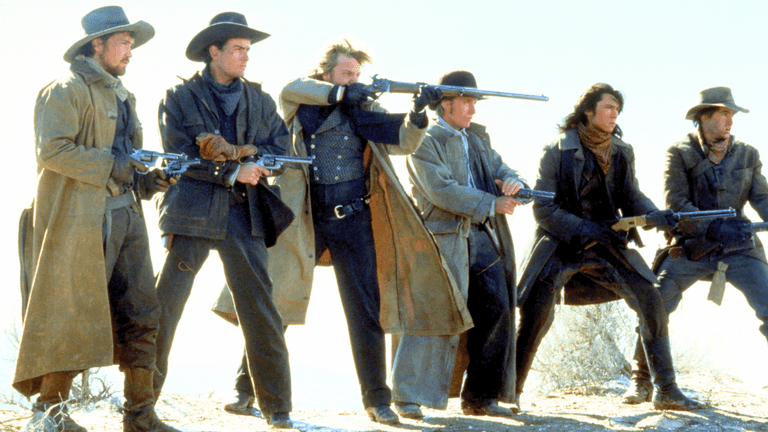 A classic Western action movie is airing on TV tonight A classic Western action movie is airing on TV tonight