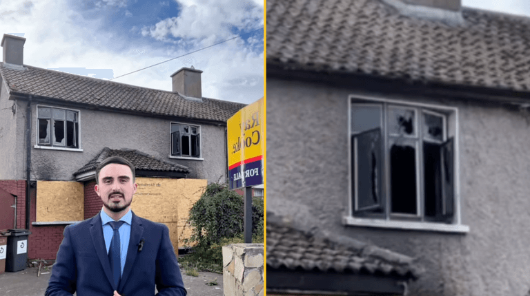 Irish auctioneers are flogging a burnt-out house in Finglas for €225,000 Irish auctioneers are flogging a burnt-out house in Finglas for €225,000
