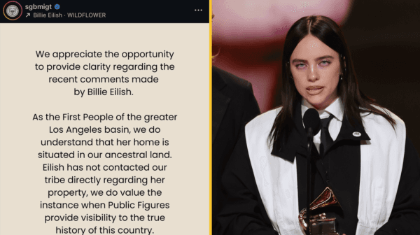 Native tribe who own land that Billie Eilish’s mansion is built on share message to singer