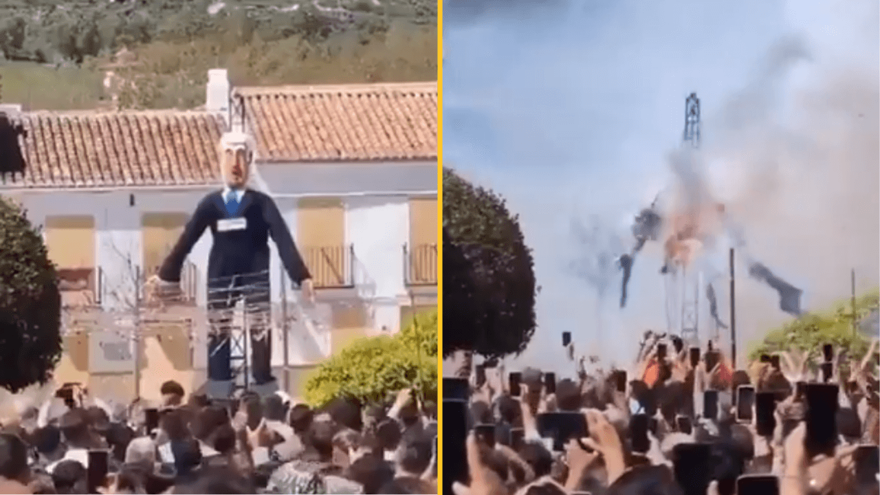 Israel accuses Spain of antisemitism after town burn effigy of Benjamin Netanyahu
