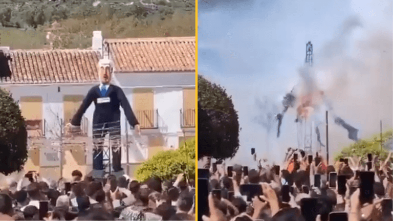 Israel accuses Spain of antisemitism after town burn effigy of Benjamin Netanyahu Israel accuses Spain of antisemitism after town burn effigy of Benjamin Netanyahu