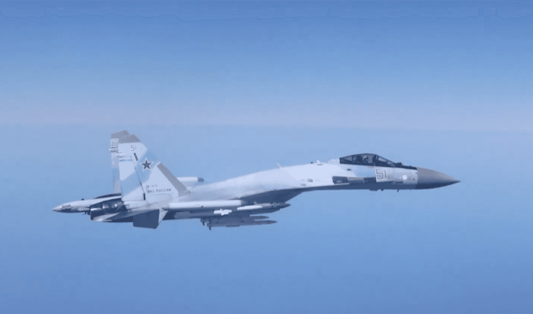 WATCH: RAF plane ‘dangerously intercepted’ by a Russian fighter jet over the Black Sea